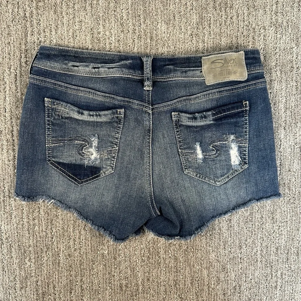 Silver‎ Jeans Co. Berkley Short Women's Denim Cut Off Y2K Shorts Size 28/4
